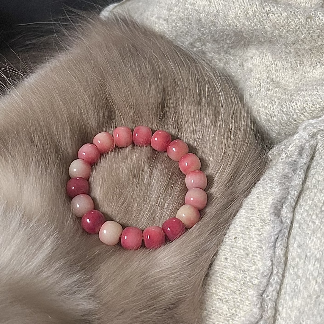 Decorative Bodhi beads bracelet strawberry
